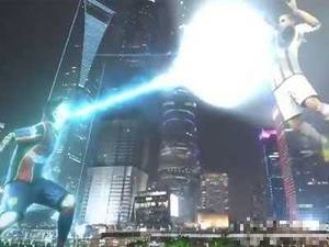 金刚vs哥斯拉!GOAL恶搞梅西C罗上海对决