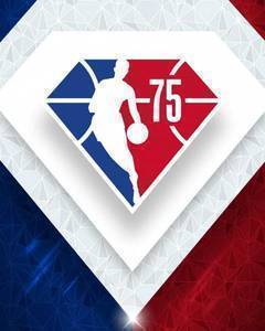 NBA官方发布了21-22赛季75周年纪念版标志