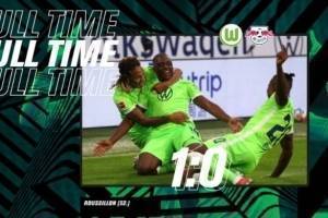 德甲焦点战狼堡1-0力克莱比锡，范博梅尔带队3连胜登顶积分榜