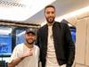NBA球星戈贝尔现场观战，巴黎官推晒内马尔与他的合影