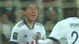 黄义助法甲上演梅开二度 助波尔多2-1胜圣埃蒂安