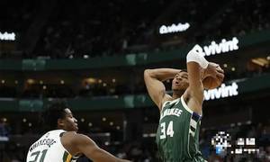 NBA公开赛-米切尔12分，字母哥21 6分，爵士大师逆转雄鹿