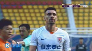 半场-孙准浩中框德尔加多屡失机 山东泰山暂0-0武汉队