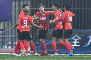 足协杯-奥斯卡助攻大四喜后冲突染红 海港5-1申花占先机