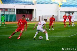 国足第二场内部教学赛:金敬道第74分钟进球,红队1-0白队