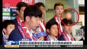 击败德国还不够?韩国队回国遭扔臭鸡蛋,网友:国足可以祭天了