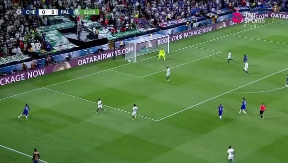 切尔西1-0领先!奥多伊边路传中 卢卡库头球破门建功