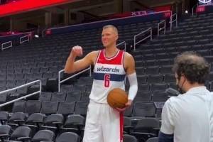 奇才主帅:波尔津吉斯还未进行3V3训练 没有复出时间表