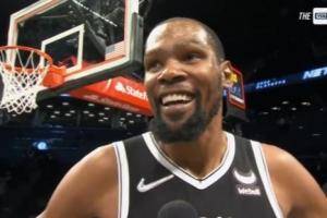KD:我努力让自己慢下来做出正确决策 等不及打绿军了!