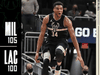 NBA战报:字母哥36+14+5,雄鹿105-100快船拿下5连胜